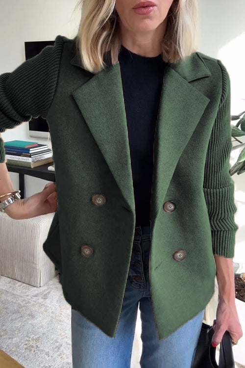 Knit-Sleeve Blazer by Eleanor Vale