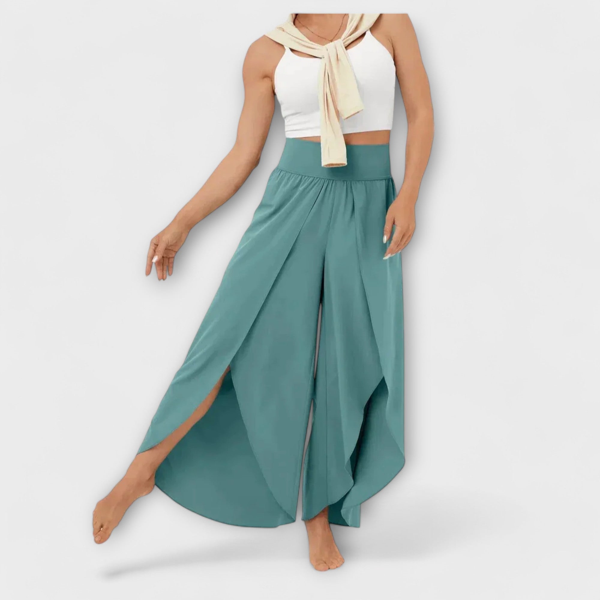 Wrap-Slit Trousers by Eleanor Vale