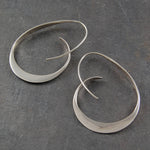 Forged-Oval Earrings by Eleanor Vale