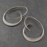 Forged-Oval Earrings by Eleanor Vale