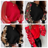 Appliqué-Sleeve Top by Eleanor Vale