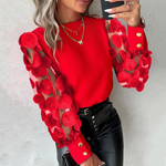 Appliqué-Sleeve Top by Eleanor Vale