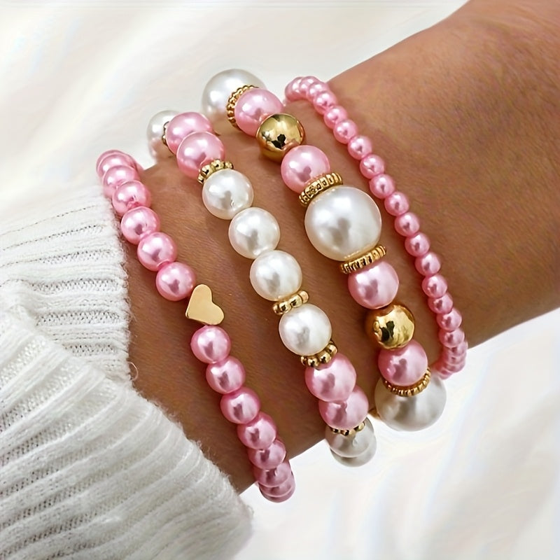 Heart-Bead Bracelet by Eleanor Vale