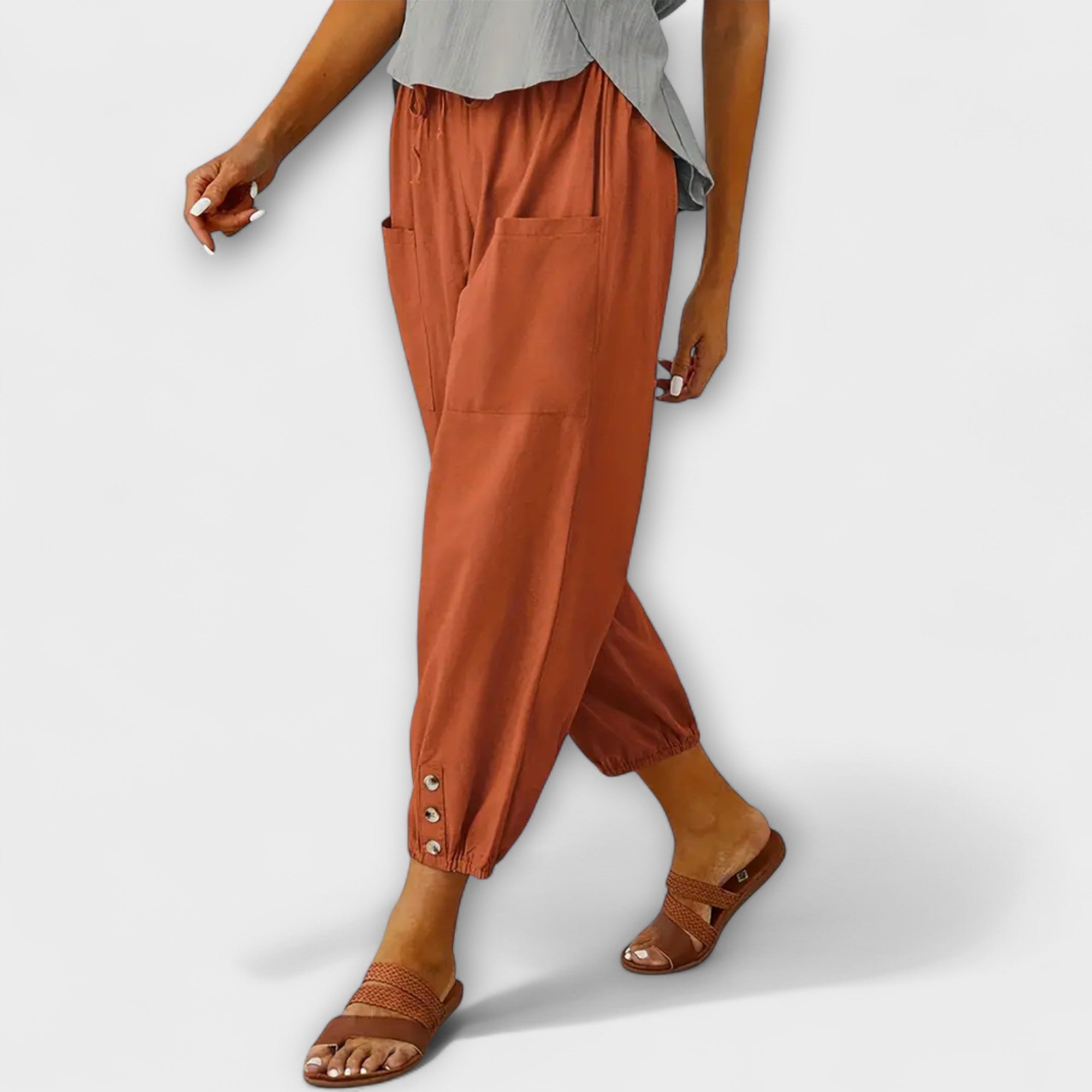 Cuffed-Harem Trousers by Eleanor Vale