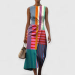 Geometric-Stripe Dress by Eleanor Vale