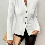 Diamond-Jacquard Blazer by Eleanor Vale