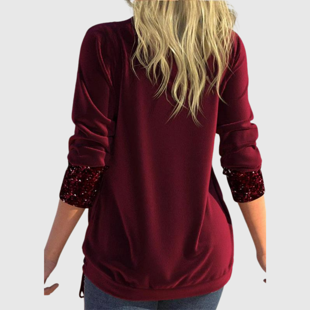 Sequin-Layer Blouse by Eleanor Vale