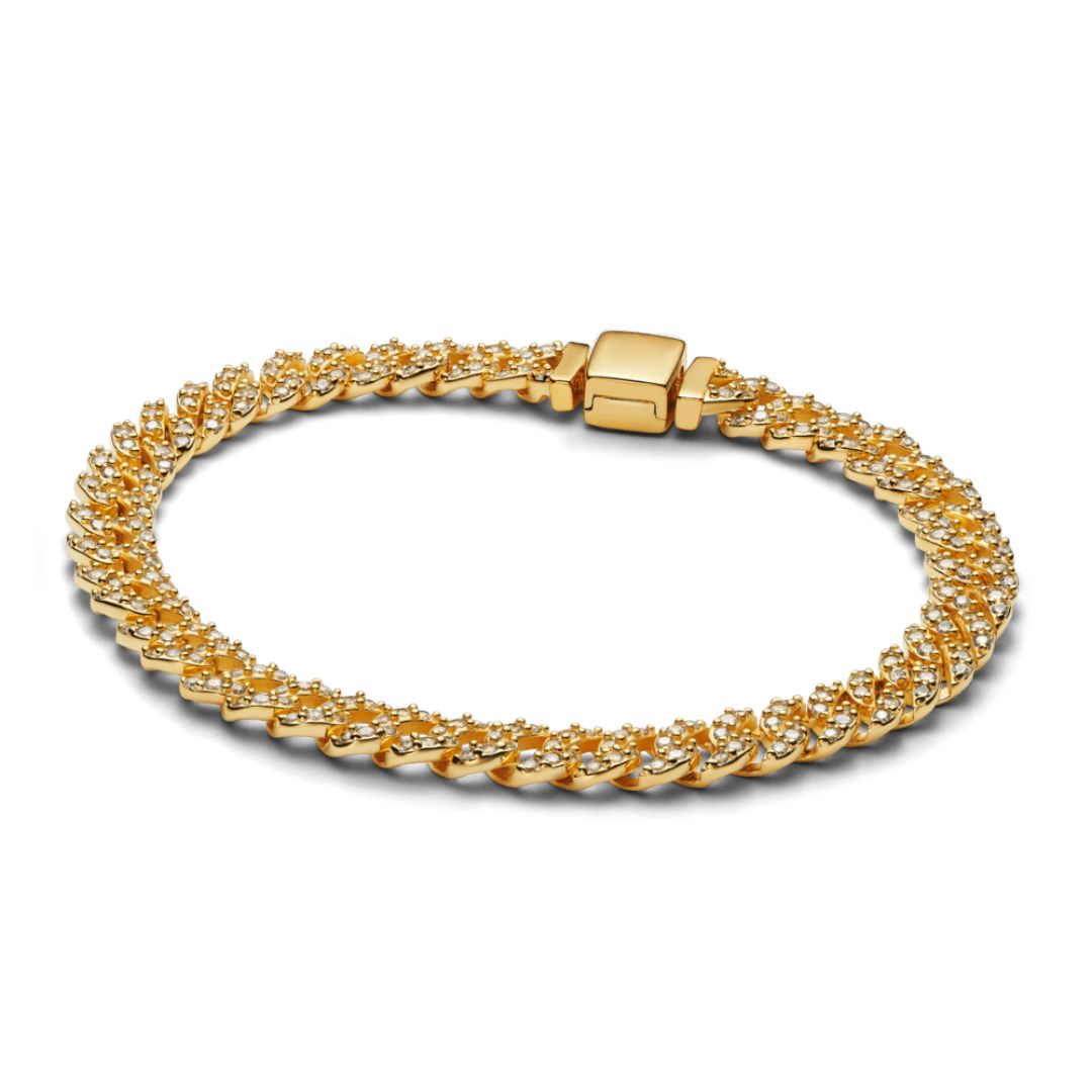 Stone-Set Curb Bracelet by Eleanor Vale