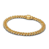 Stone-Set Curb Bracelet by Eleanor Vale
