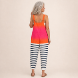 Sunset-Stripe Dungarees by Eleanor Vale