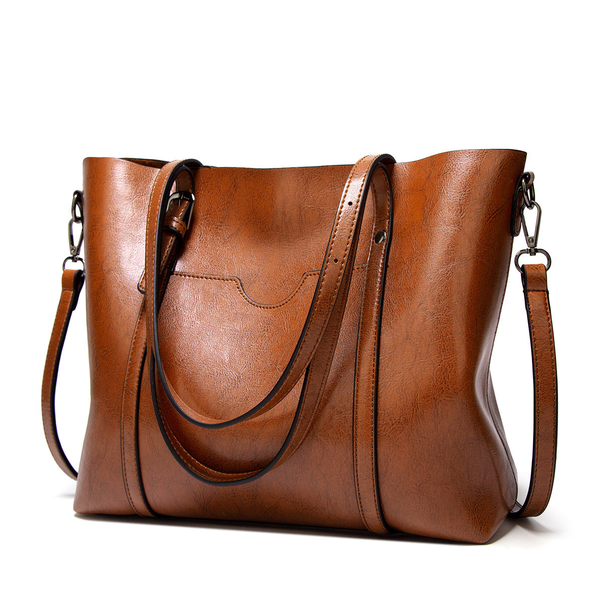 Curved-Pocket Tote Bag by Eleanor Vale