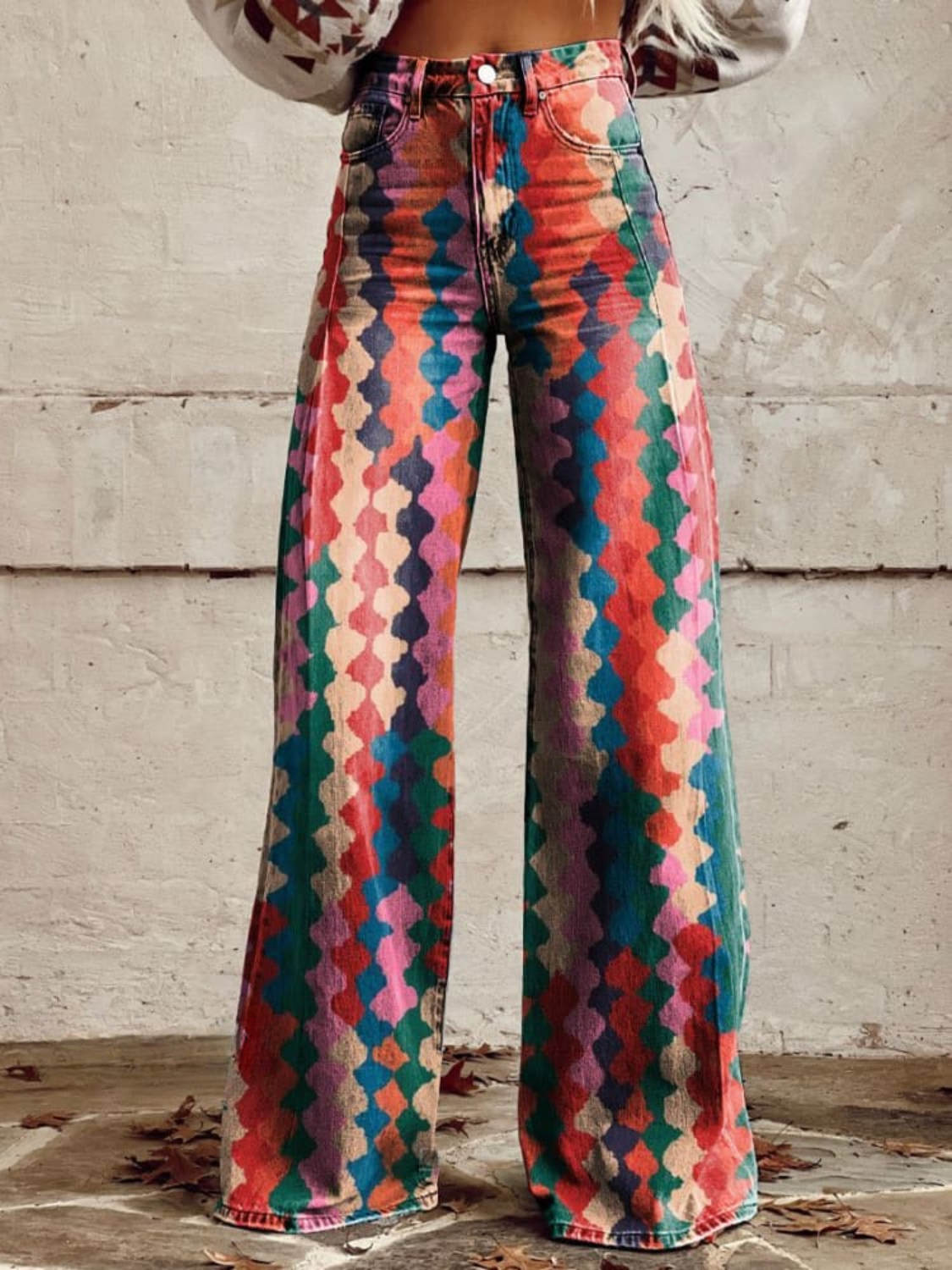 Rainbow-Diamond Trousers by Eleanor Vale