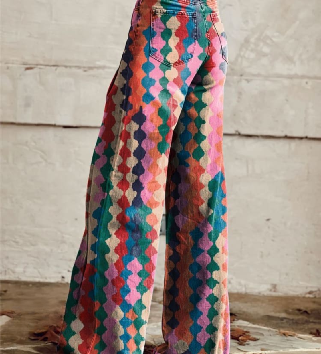 Rainbow-Diamond Trousers by Eleanor Vale