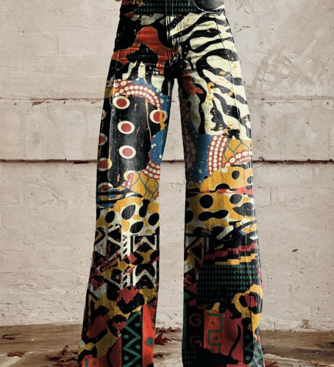 Tribal-Patchwork Trousers by Eleanor Vale