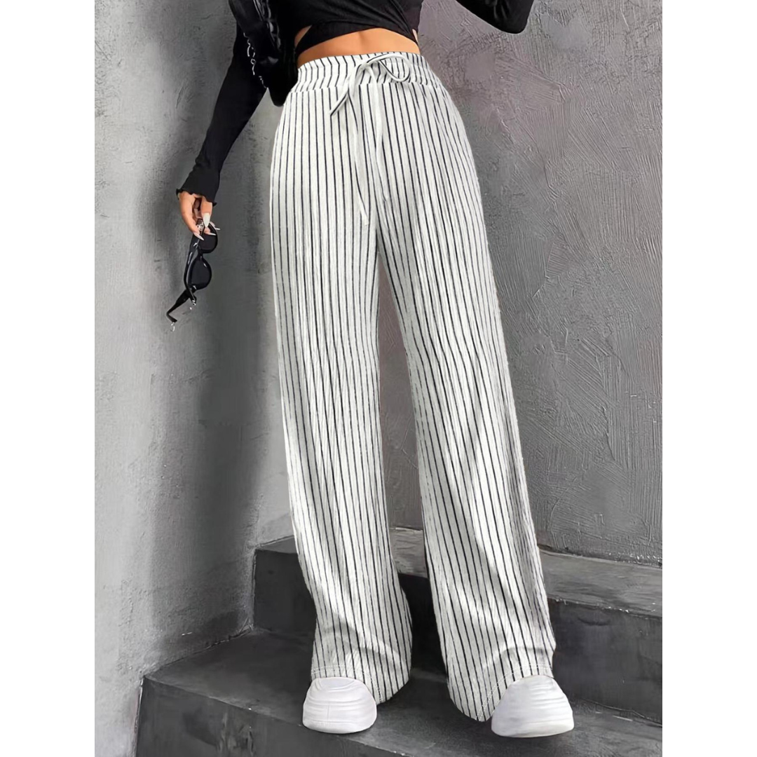 Ribbed-Weave Trousers by Eleanor Vale