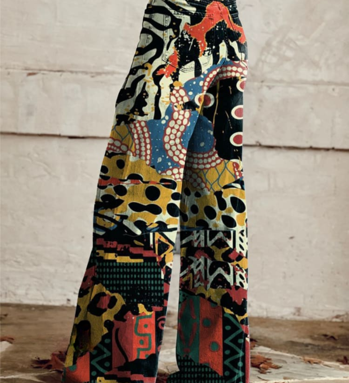 Tribal-Patchwork Trousers by Eleanor Vale