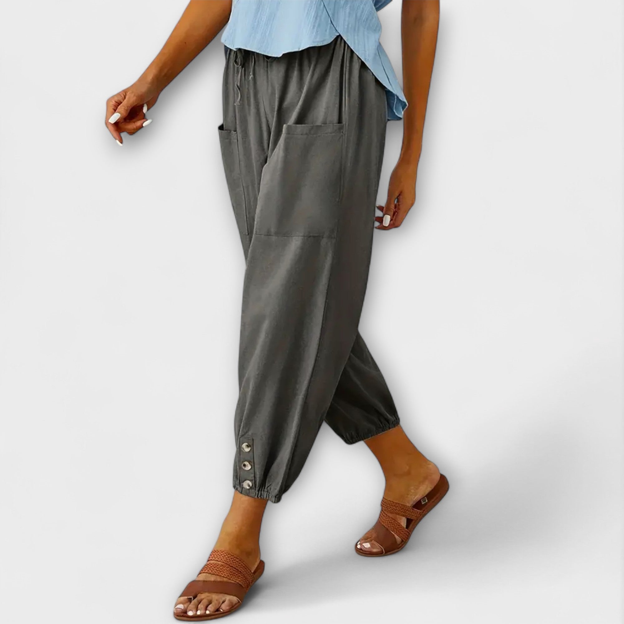 Cuffed-Harem Trousers by Eleanor Vale