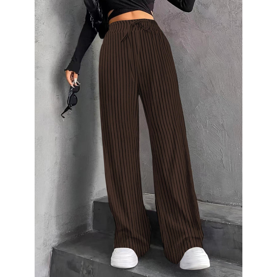 Ribbed-Weave Trousers by Eleanor Vale