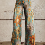Sunflower-Print Trousers by Eleanor Vale