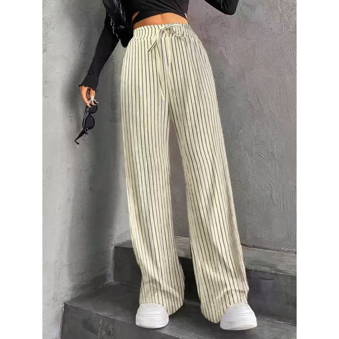 Crinkle-Texture Trousers by Eleanor Vale