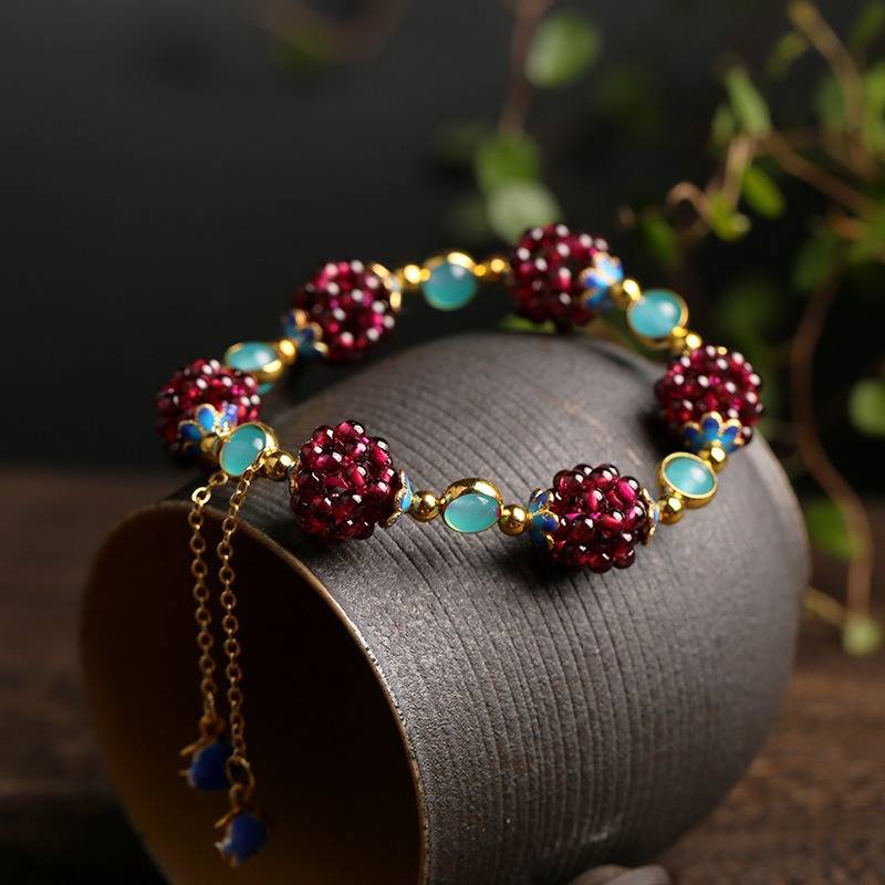 Berry-Cluster Bracelet by Eleanor Vale