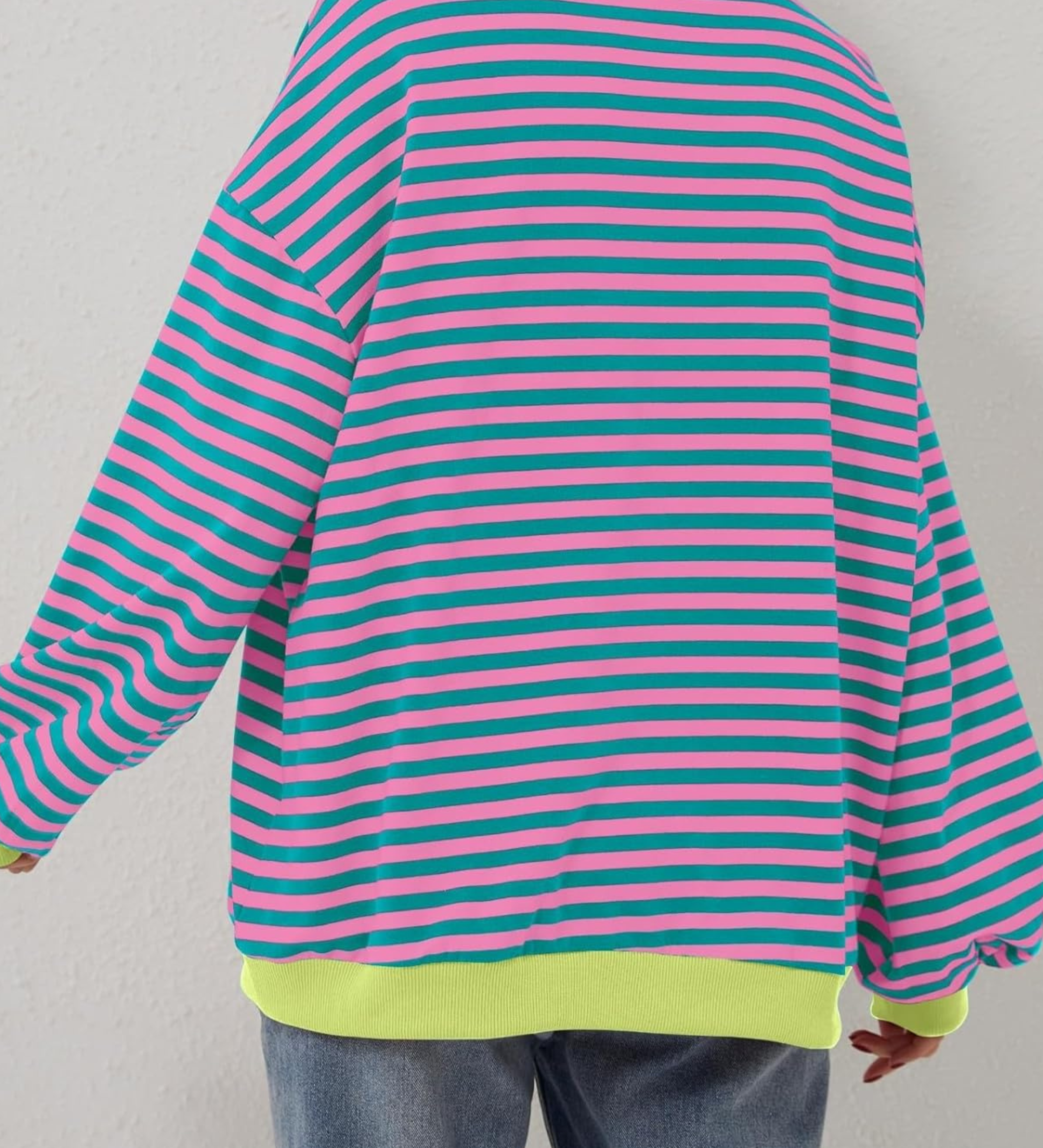 Neon-Trim Sweatshirt by Eleanor Vale