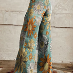 Sunflower-Print Trousers by Eleanor Vale