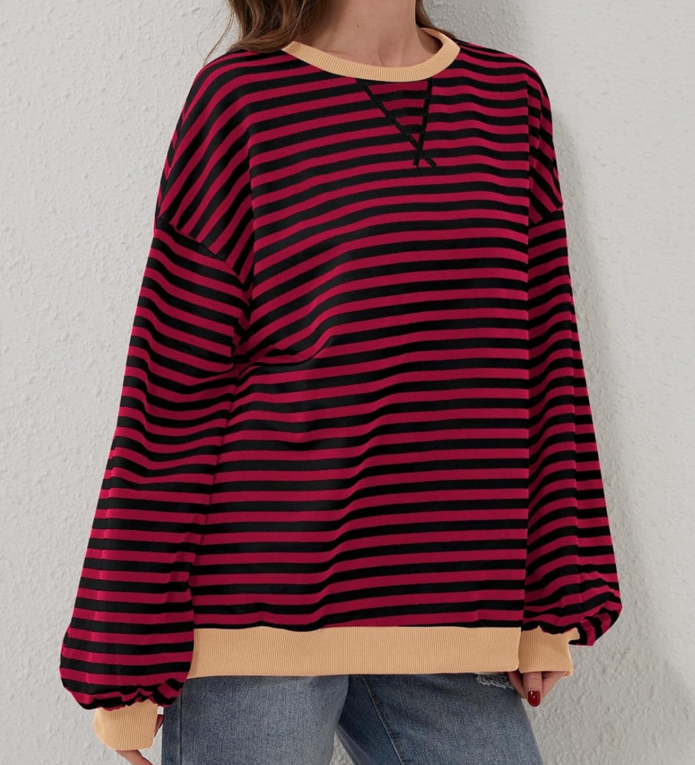 Neon-Trim Sweatshirt by Eleanor Vale