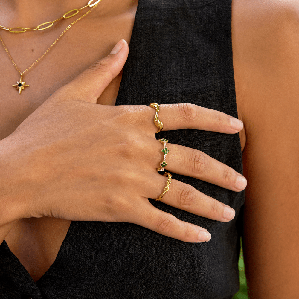 Sculpted-Wave Ring by Eleanor Vale