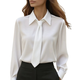 Tie-Neck Shirt by Eleanor Vale