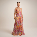 Sunset-Watercolour Maxi Dress by Eleanor Vale