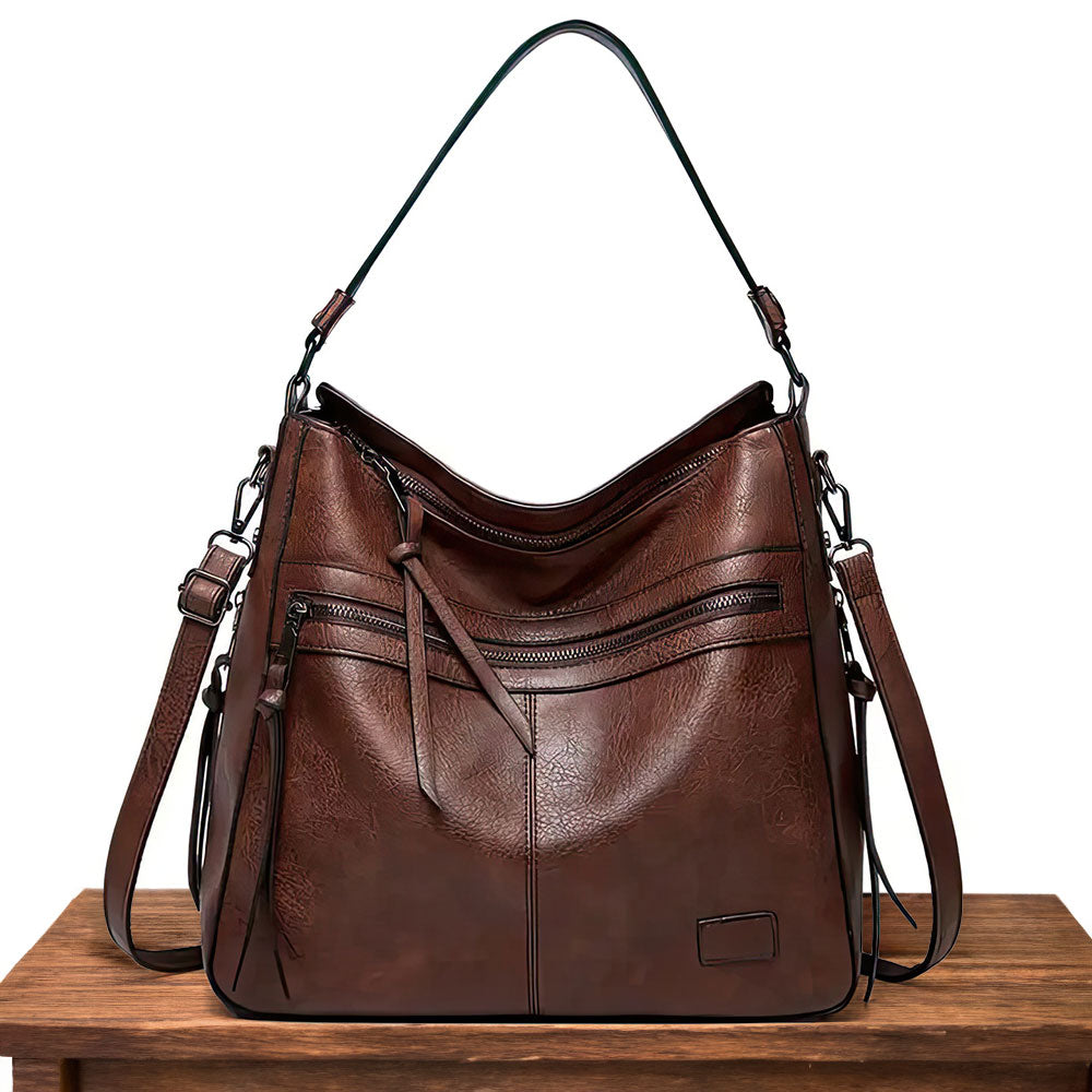 Angled-Zip Handbag by Eleanor Vale
