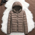 Lightweight padded jacket in champagne