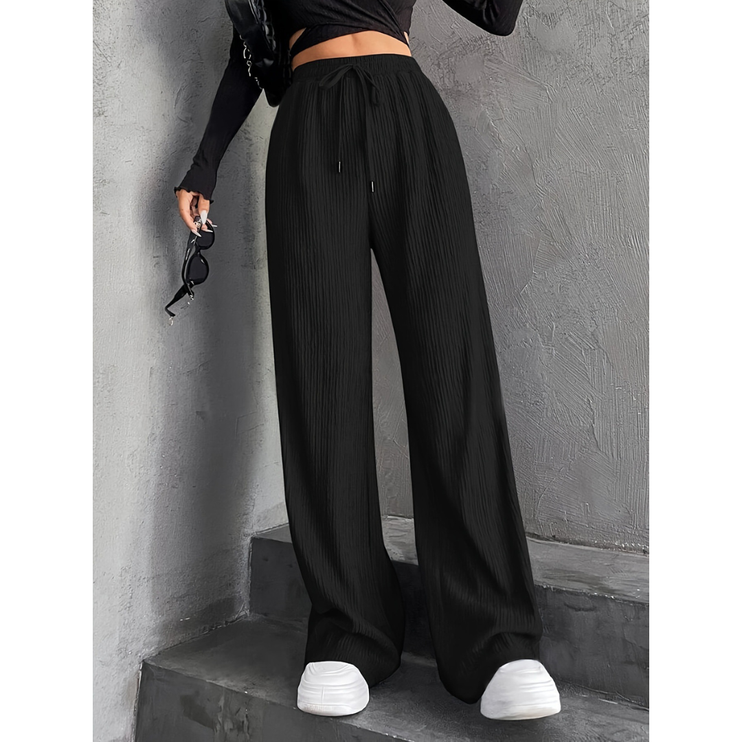 Ribbed-Weave Trousers by Eleanor Vale