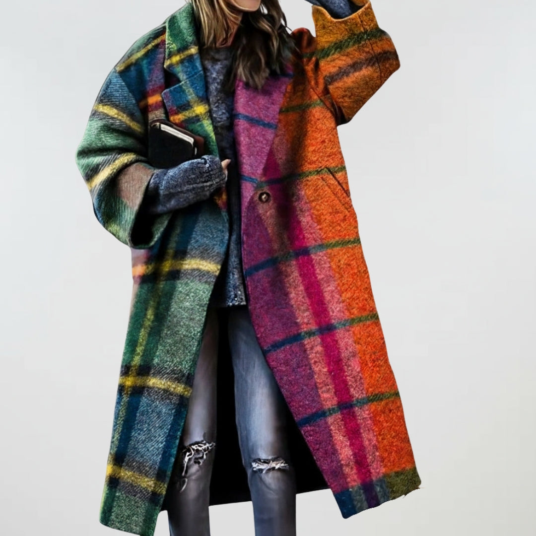 Check-Print Coat by Eleanor Vale