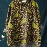 Bird-Print Shirt by Eleanor Vale