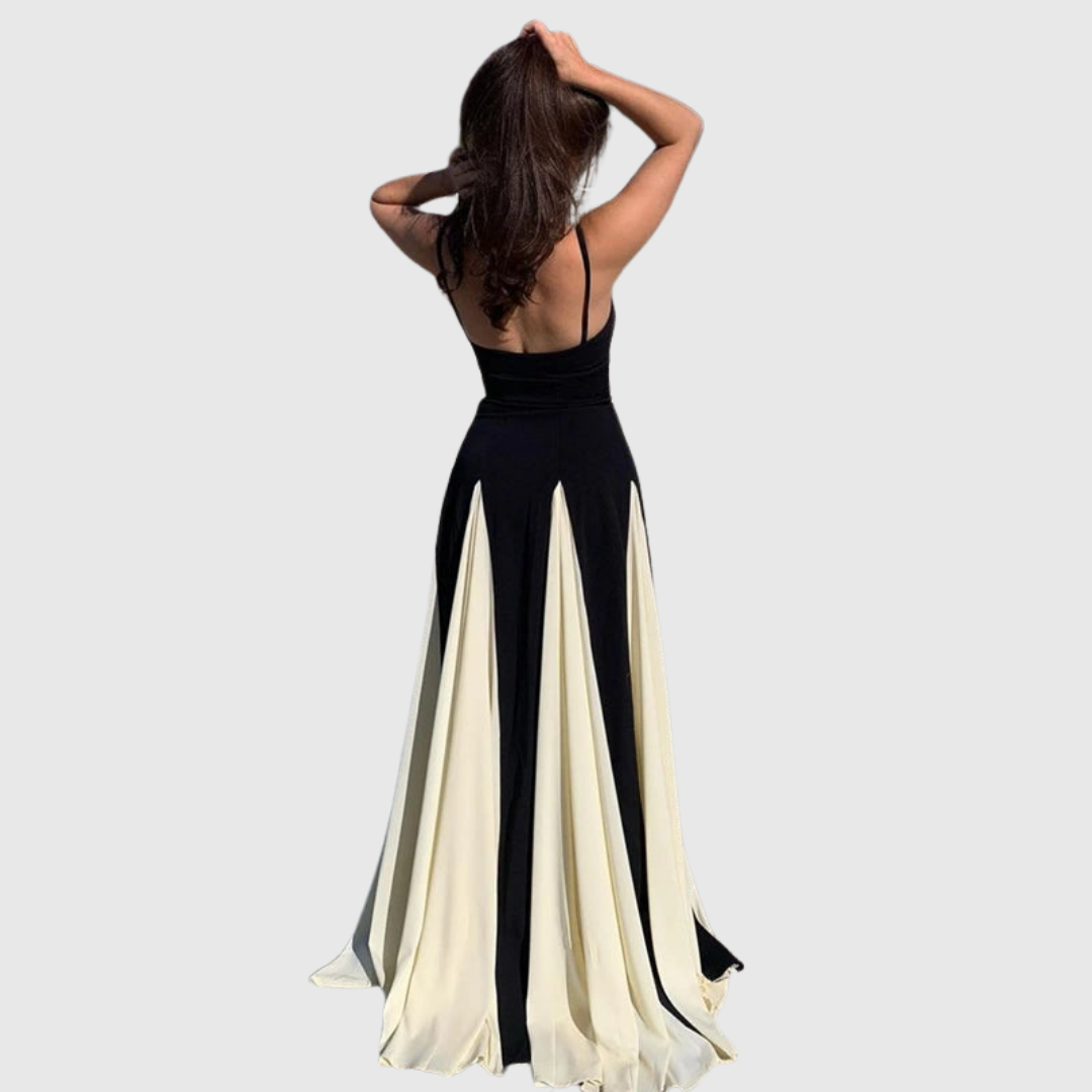 Ivory-Panel Maxi Dress by Eleanor Vale