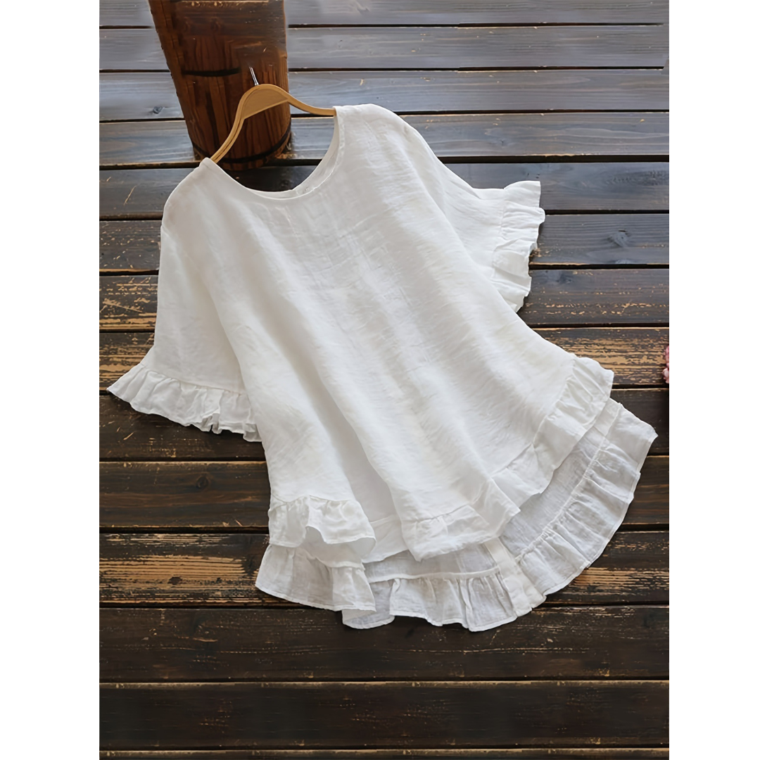 Double-Ruffle Blouse by Eleanor Vale