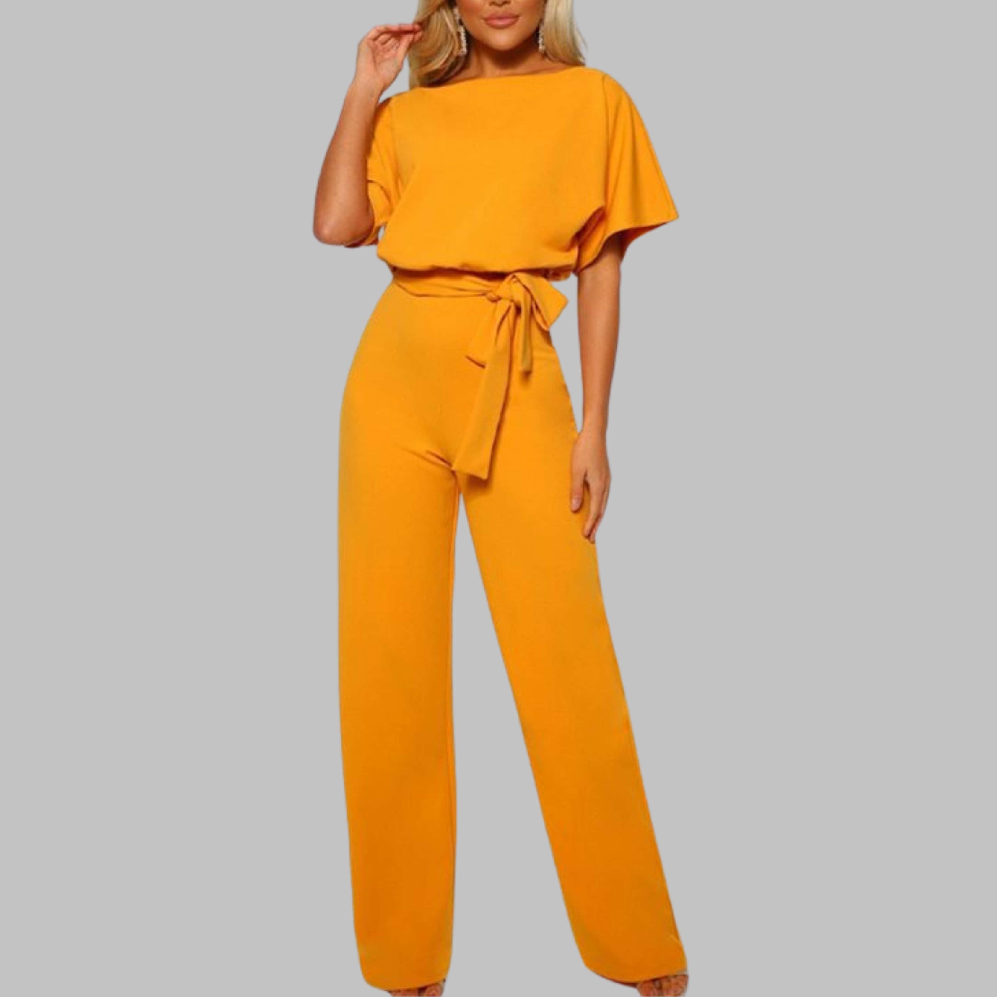 Scoop-Batwing Jumpsuit by Eleanor Vale