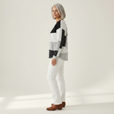 Ella Naturally Warm Patterned Jumper - side profile showing relaxed fit