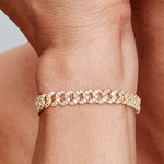 Stone-Set Curb Bracelet by Eleanor Vale