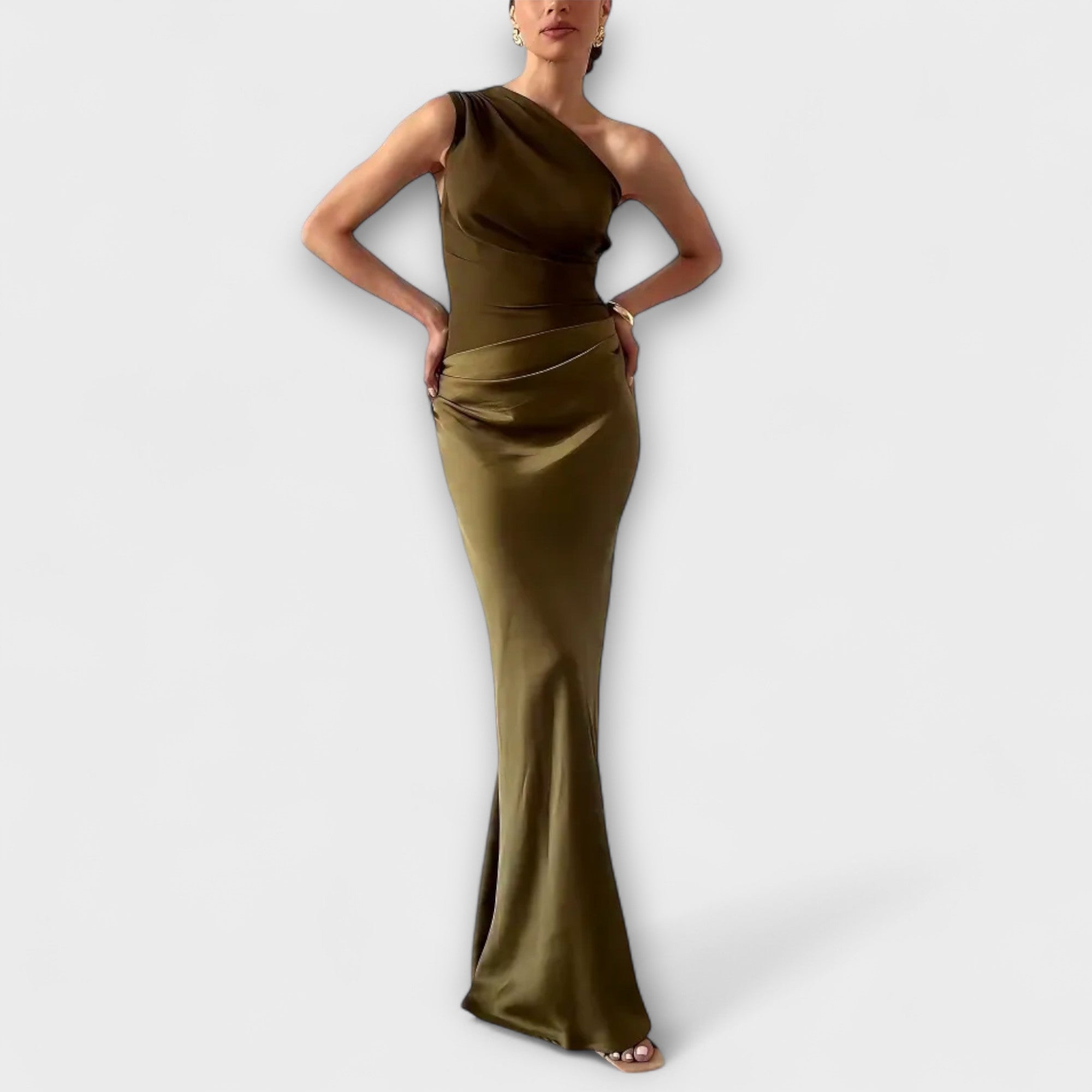 One-Shoulder Maxi Dress by Eleanor Vale