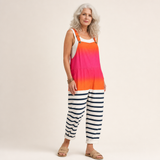 Sunset-Stripe Dungarees by Eleanor Vale