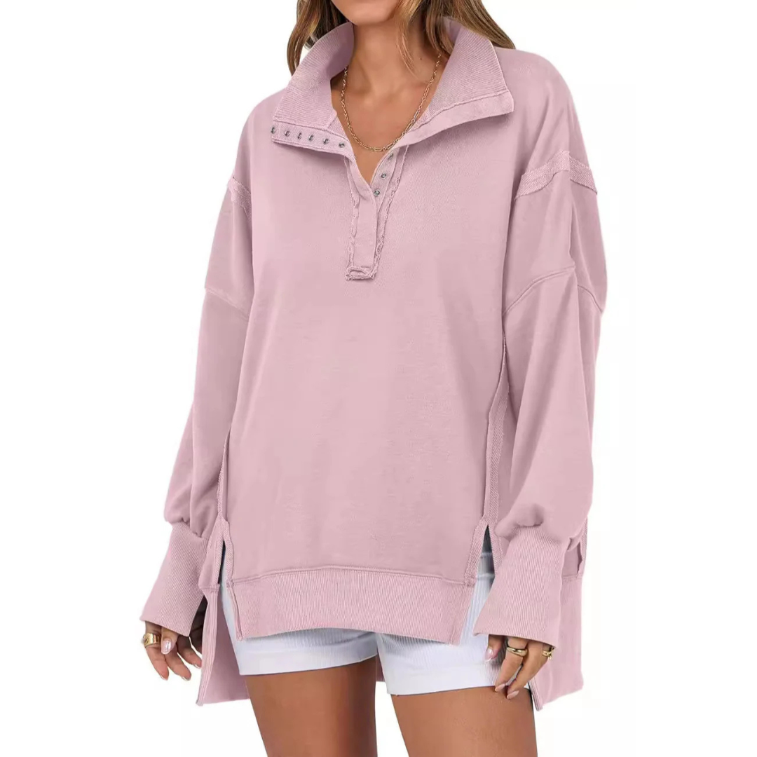 Step-Hem Sweatshirt by Eleanor Vale
