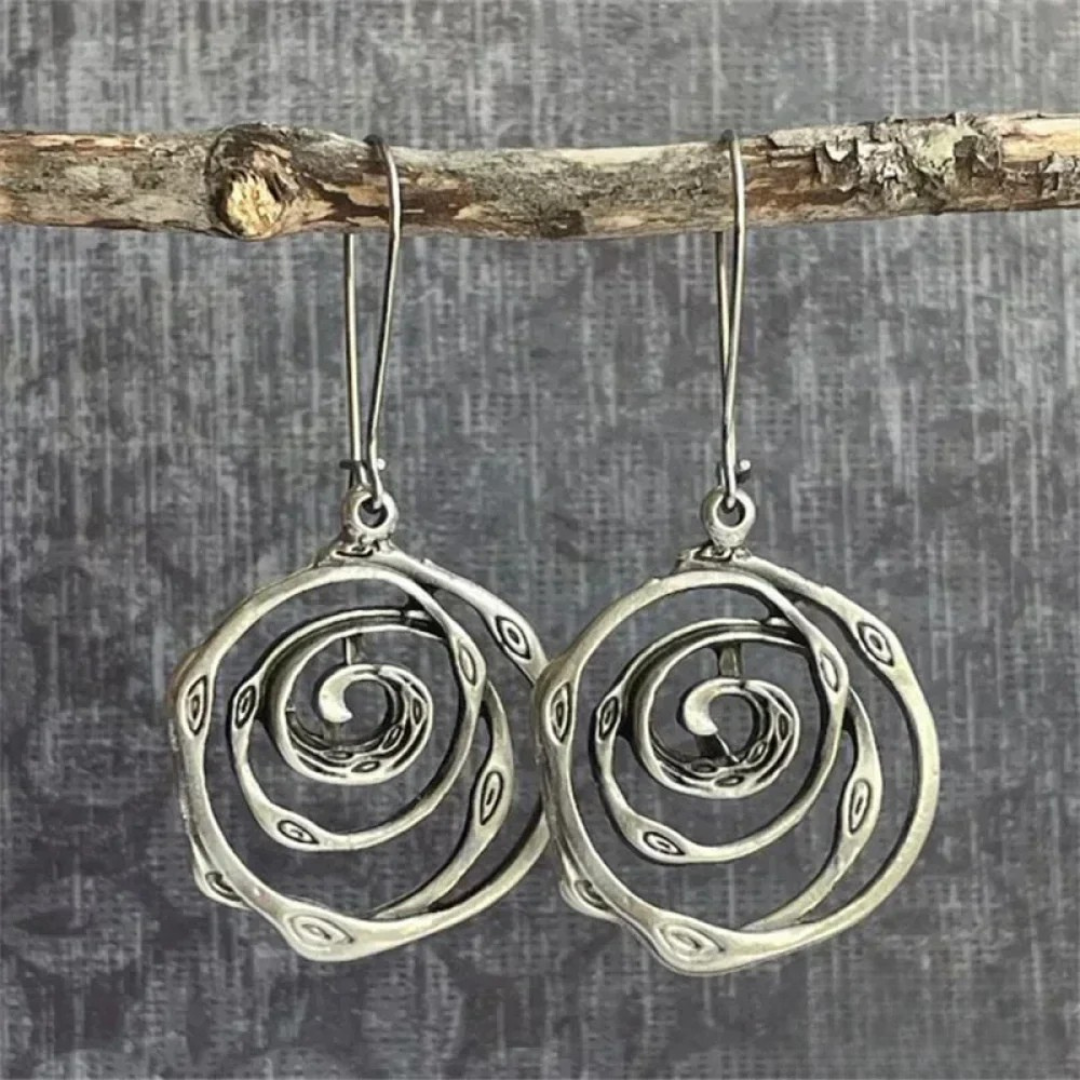 Maze-Coil Earrings by Eleanor Vale
