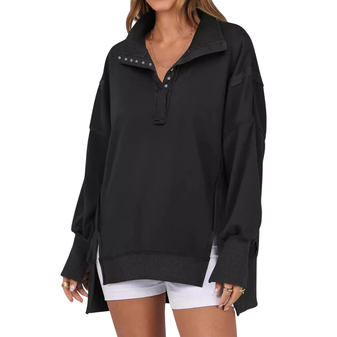 Step-Hem Sweatshirt by Eleanor Vale