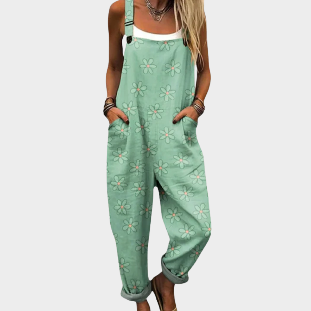 Pastel-Daisy Dungarees by Eleanor Vale