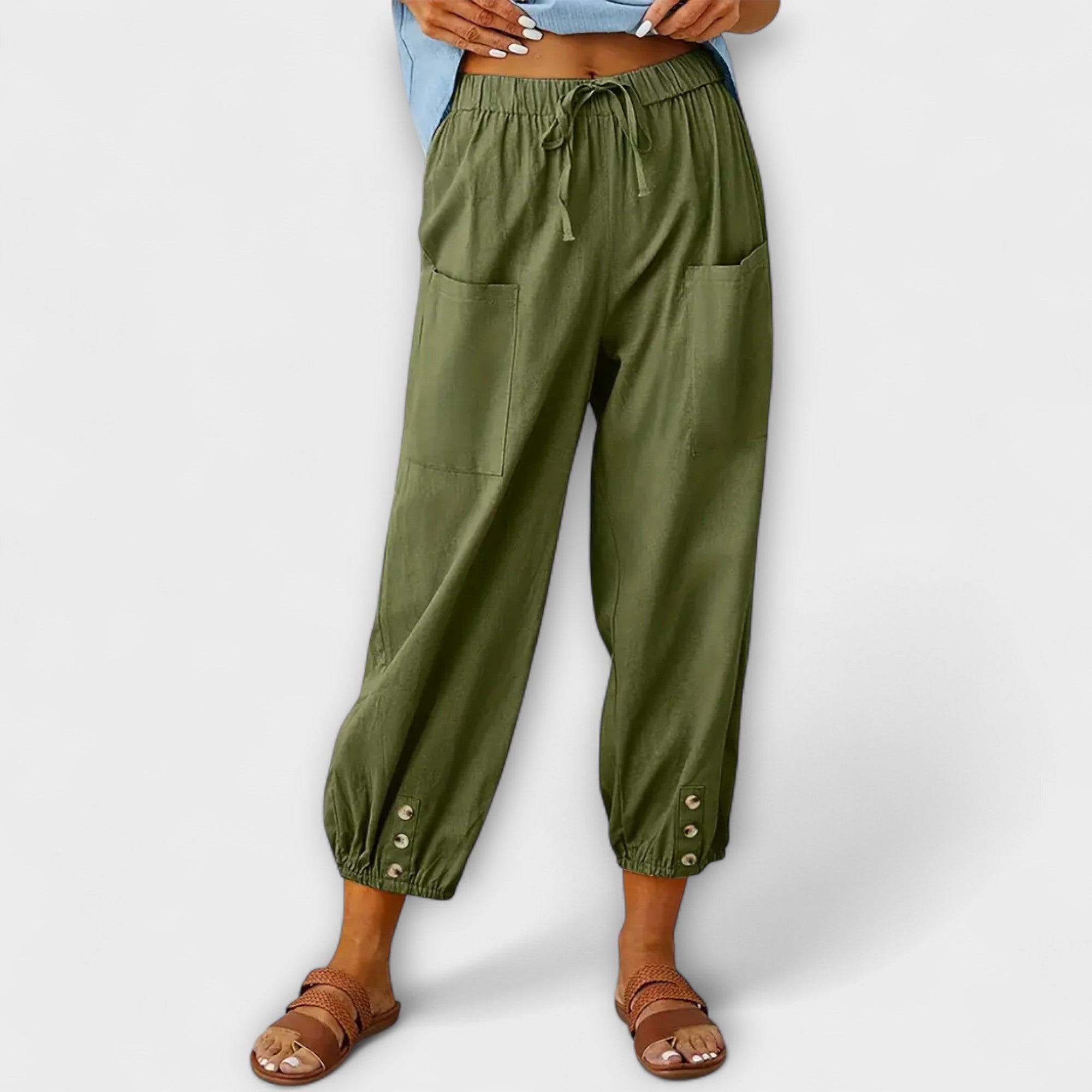 Cuffed-Harem Trousers by Eleanor Vale