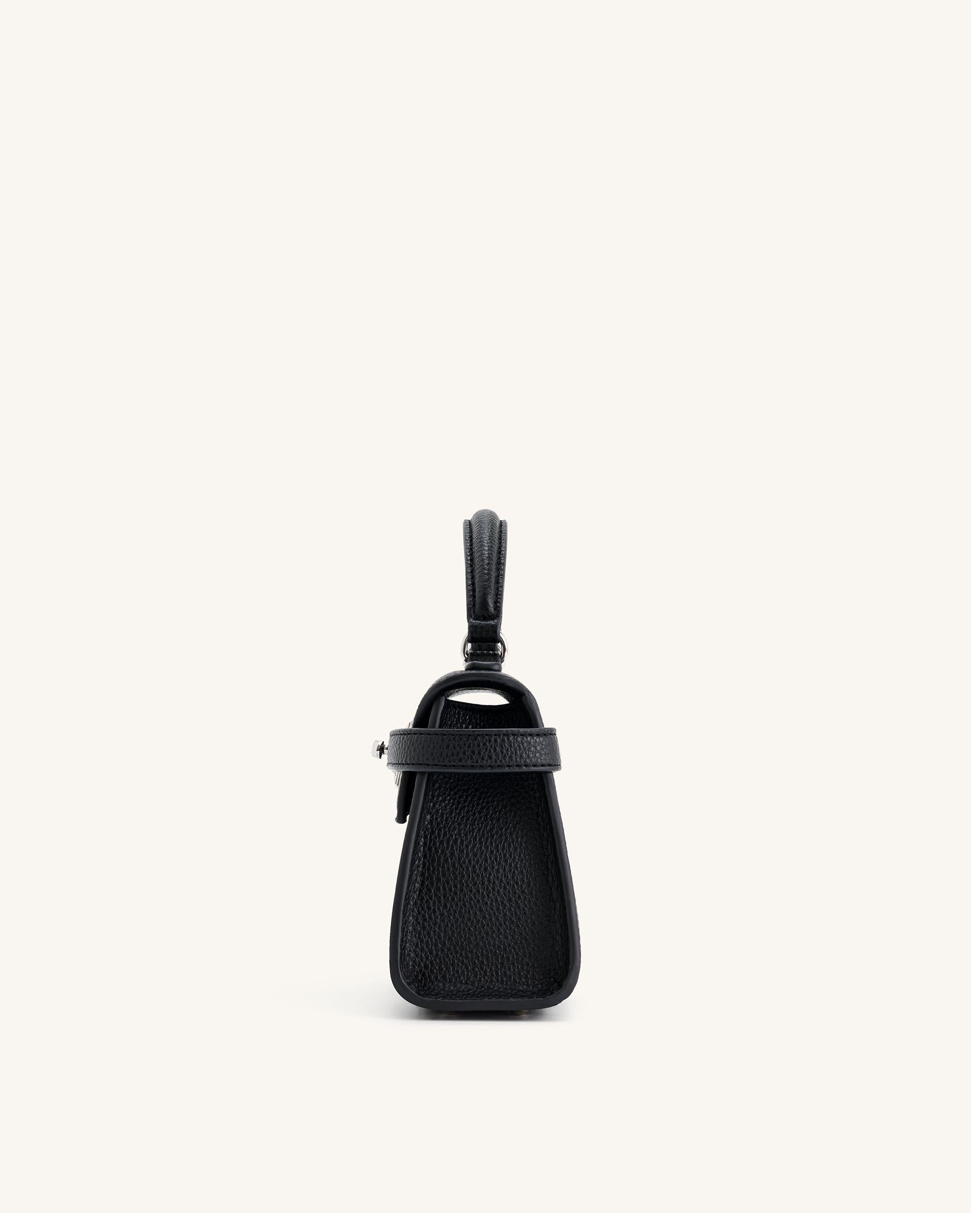 Grained-Black Bag by Eleanor Vale