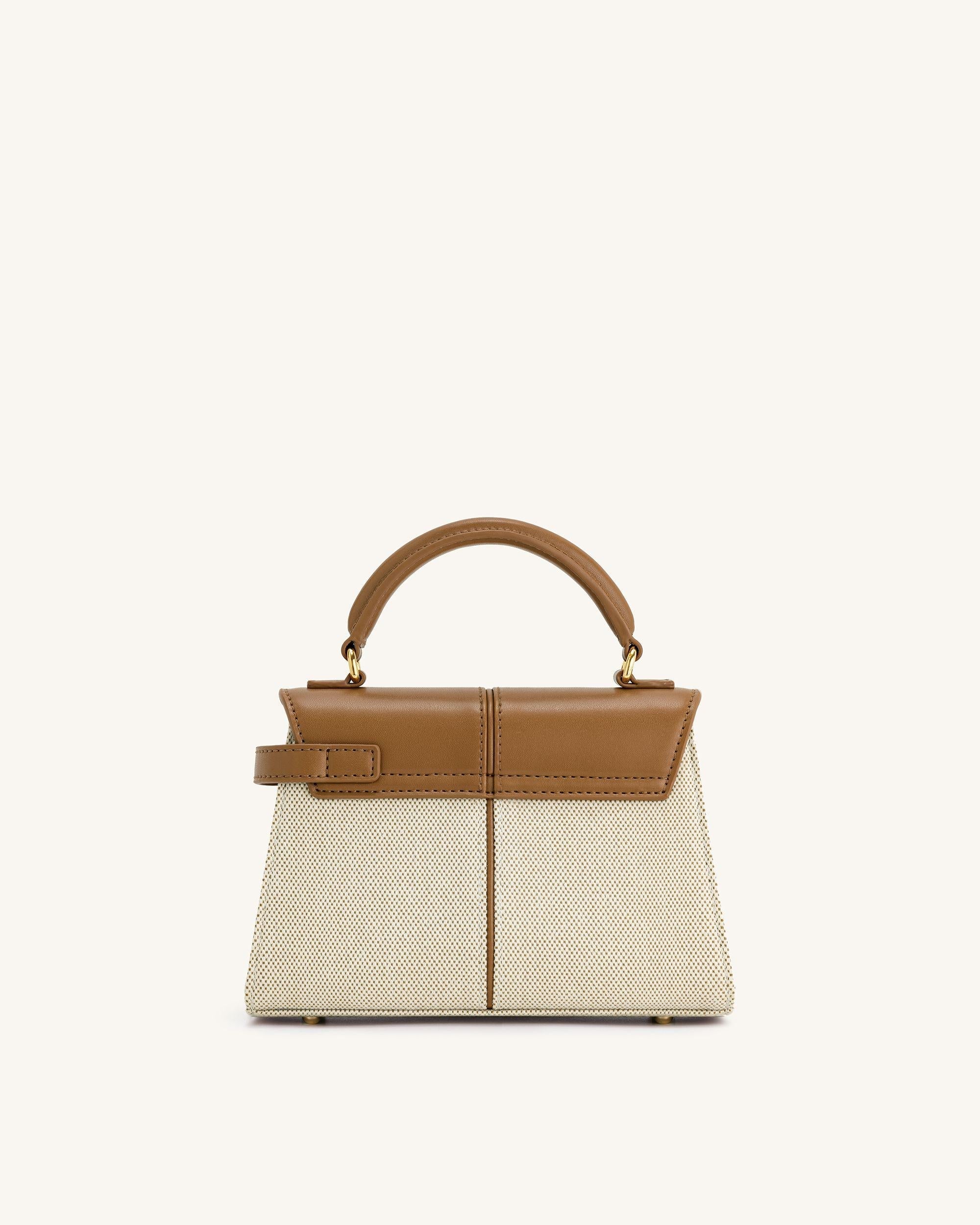 Canvas-Panel Bag by Eleanor Vale